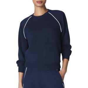 Spanx® Womens  Airpique Crewneck Top, Blue